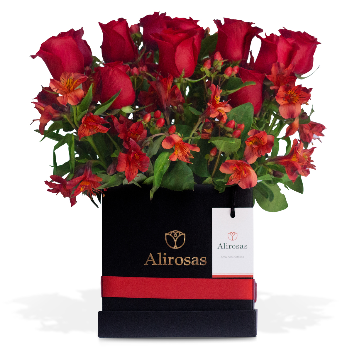 Box de rosas y Astromelias: oferta de arreglo floral delivery en Lima